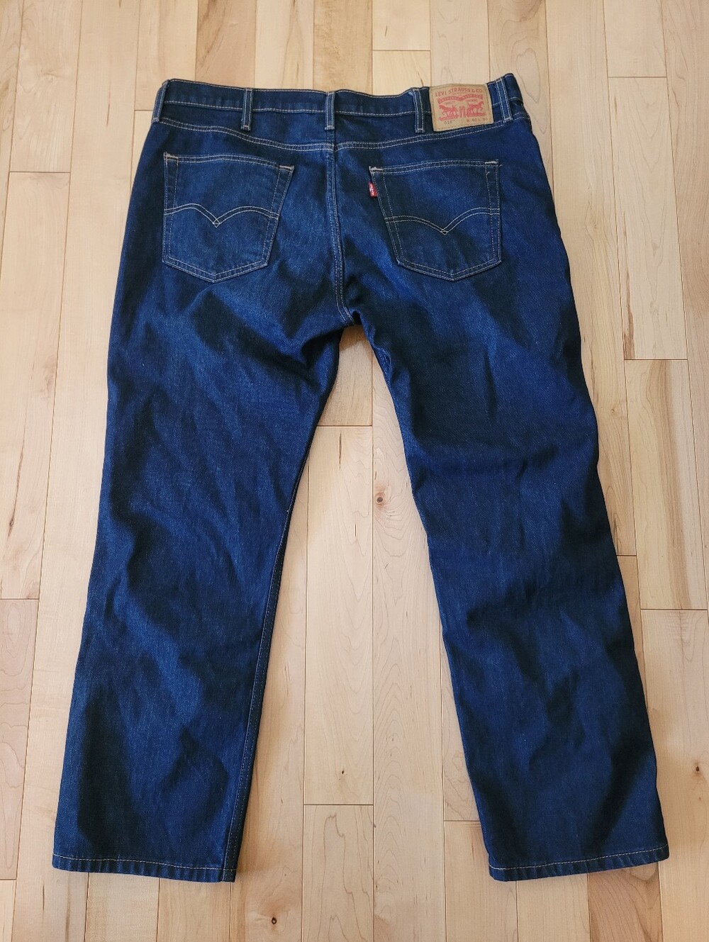Levi's 514 men's size 40 straight leg blue jeans - Picture 6 of 6